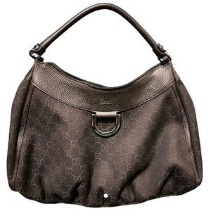Gucci GG Canvas Hobo Bag Brown